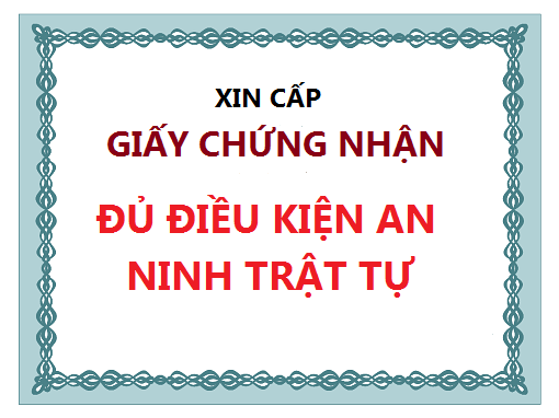 Dịch vụ xin giấy phép an ninh trật tự