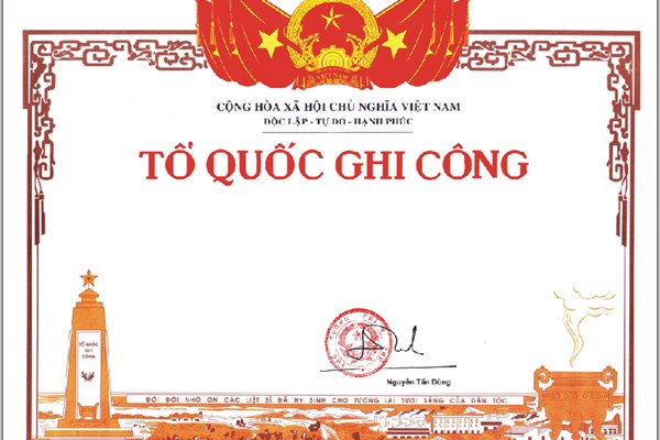 Thủ tục đổi hoặc cấp lại bằng Tổ quốc ghi công