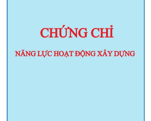 Tư vấn thủ tục cấp lại hoặc điều chỉnh, bổ sung chứng chỉ năng lực xây dựng