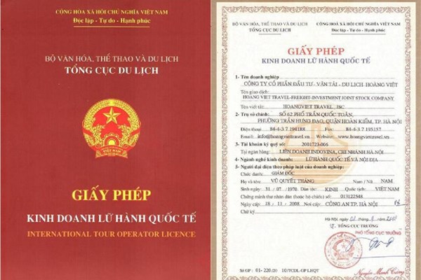 Cấp phép kinh doanh lữ hành quốc tế