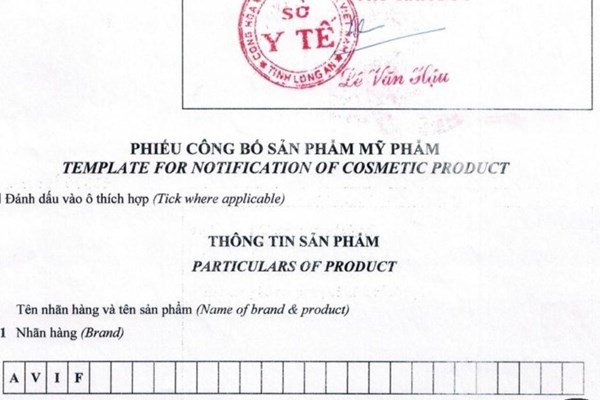 Hồ sơ công bố mỹ phẩm sản xuất trong nước